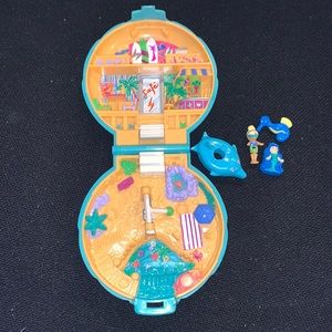Vintage 1989 Beach Party Polly Pocket Compact